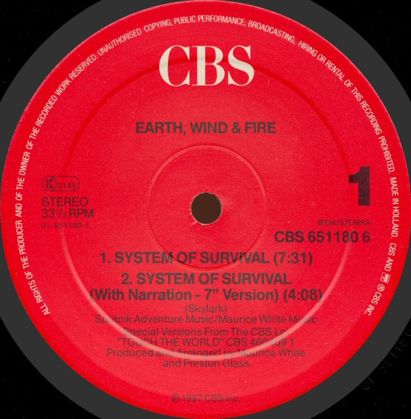 Cover zu Earth, Wind & Fire - System Of Survival (12