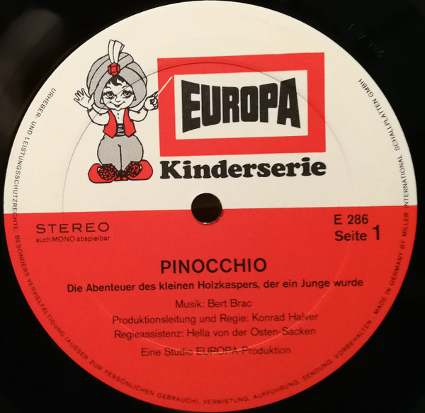 Cover zu Carlo Collodi - Pinocchio | 1970 | Vinyl | Non-Music, Children's | Germany Schallplatten Ankauf