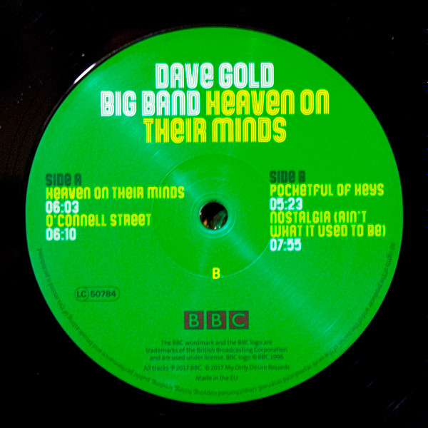 Cover zu Dave Gold Big Band - Heaven On Their Minds | 2017 | Vinyl | Jazz | UK Schallplatten Ankauf