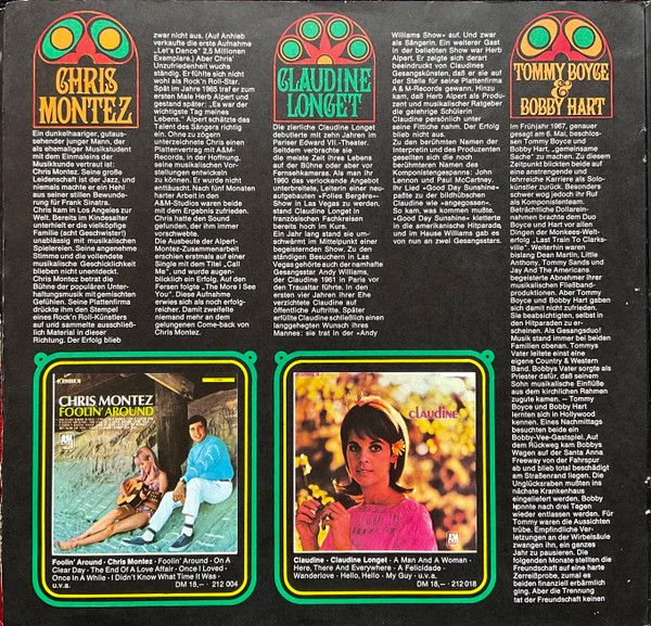 Cover zu Various - A Taste Of A&M Records | 1967 | Vinyl | Jazz, Latin | Germany