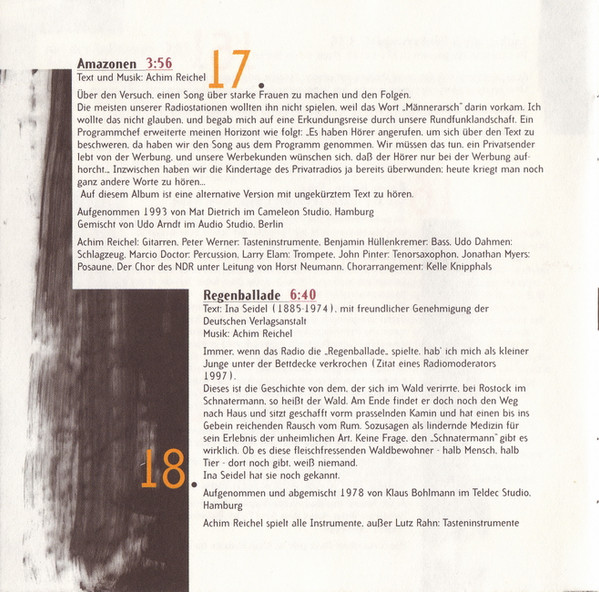 Cover zu Achim Reichel - Herz Ist Trumpf - Das Beste Von Achim Reichel | 1997 | Vinyl | Rock | Germany