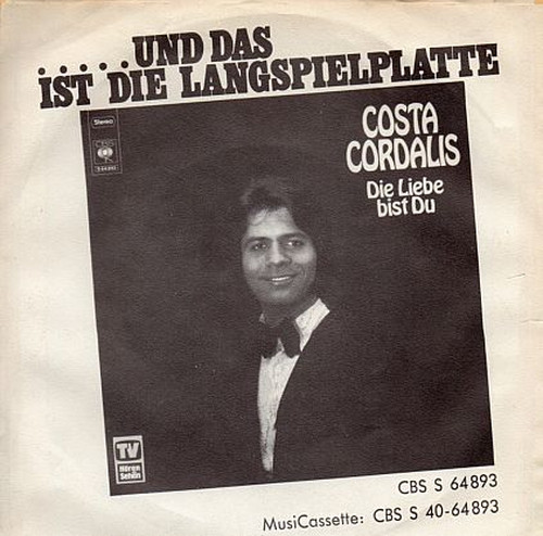 Cover zu Costa Cordalis - Unbekanntes Mädchen | 1972 | Vinyl | Pop | Germany Schallplatten Ankauf