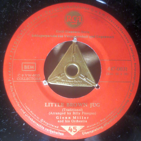 Bild Glenn Miller And His Orchestra – Little Brown Jug / Adios | Vinyl, 45 RPM, 7″, Single, Mono | Jazz | Germany Schallplatten Ankauf