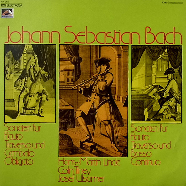 Bild Johann Sebastian Bach – Hans-Martin Linde, Colin Tilney, Josef Ulsamer – Sonaten Für Flauto Traverso Und Cembalo Obligato – Sonaten Für Flauto Traverso Und Basso Continuo | 1975 | Classical Schallplatten Ankauf