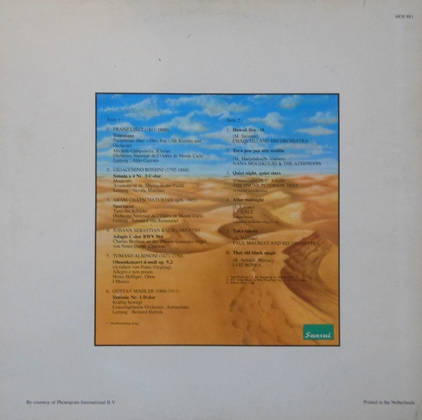 Cover zu Various - Willkommen In Sansuis Wundervoller Klangwelt. | Vinyl | Jazz, Rock, Latin, Pop, Classical | Germany
