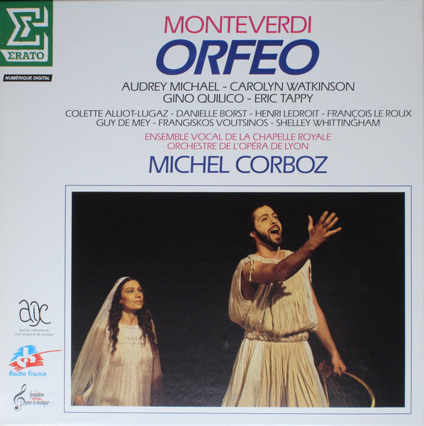 Bild Claudio Monteverdi – Audrey Michael, Carolyn Watkinson, Gino Quilico, Eric Tappy, Colette Alliot-Lugaz, Danielle Borst, Henri Ledroit, François Le Roux, Guy De Mey, Φραγκίσκος Βουτσίνος, She Schallplatten Ankauf
