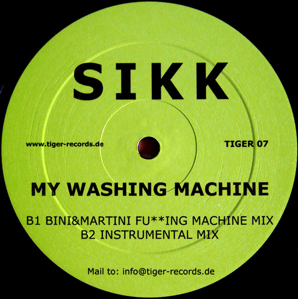 Cover zu Sikk - My Washing Machine | 2005 | Vinyl | Electronic | Germany Schallplatten Ankauf