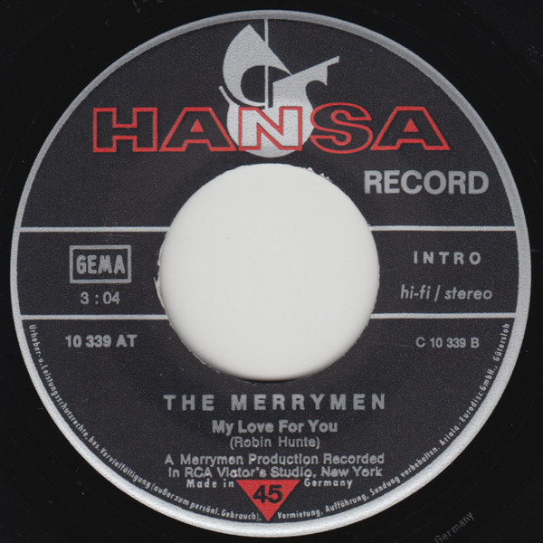 Cover zu The Merrymen - Things Are Tight / My Love For You | 1971 | Vinyl | Rock, Pop | Germany