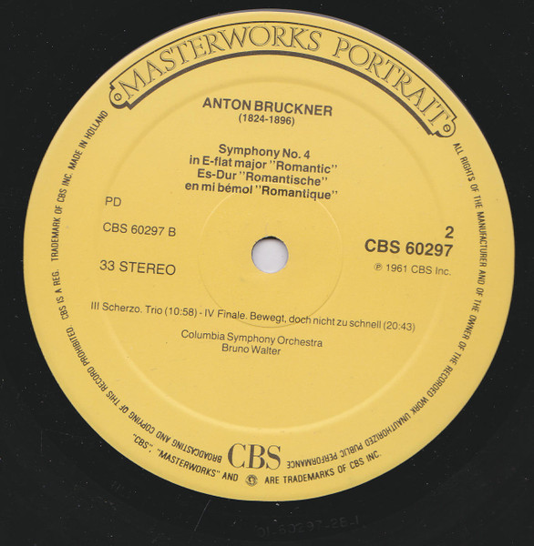 Cover zu Anton Bruckner, Columbia Symphony Orchestra, Bruno Walter - Symphony N° 4