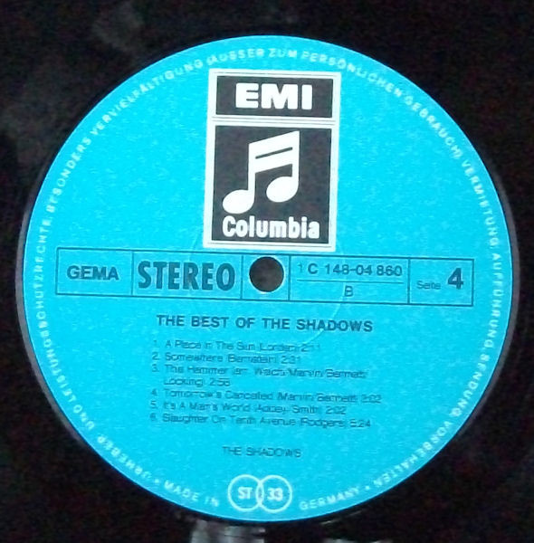 Cover zu The Shadows - The Best Of The Shadows | 1972 | Vinyl | Rock, Pop | Germany