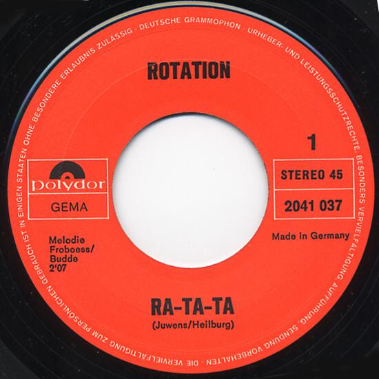 Cover zu Rotation (4) - Ra-Ta-Ta | 1970 | Vinyl | Rock, Pop | Germany Schallplatten Ankauf