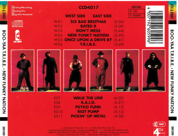 Cover zu Boo-Yaa T.R.I.B.E. - New Funky Nation | 1990 | Vinyl | Hip Hop | Europe