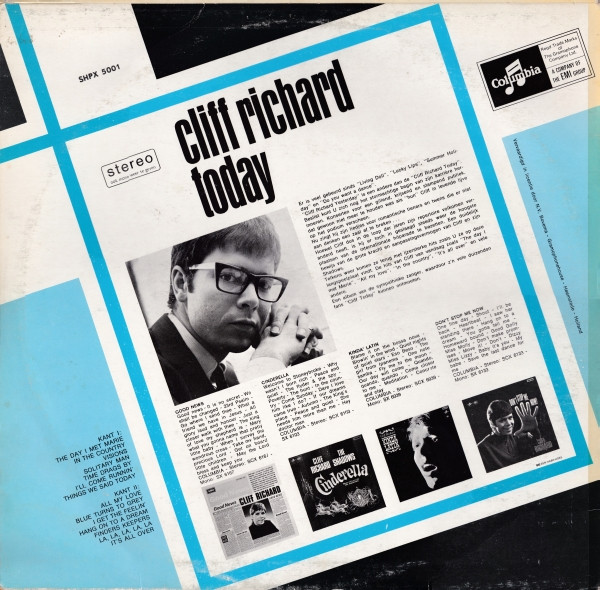 Cover zu Cliff Richard - Cliff Richard Today | 1967 | Vinyl | Pop | Netherlands Schallplatten Ankauf