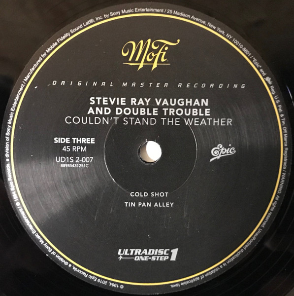Cover zu Stevie Ray Vaughan & Double Trouble - Couldn't Stand The Weather | 2021 | Vinyl, 12