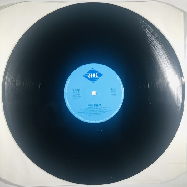Cover zu Billy Ocean - Licence To Chill | 1989 | Vinyl | Electronic, Hip Hop, Pop | Europe Schallplatten Ankauf