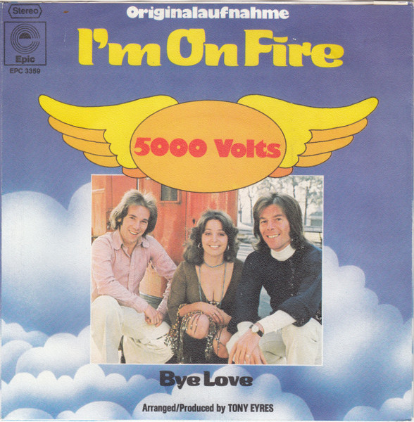 Cover zu 5000 Volts - I'm On Fire | 1975 | Vinyl, 7