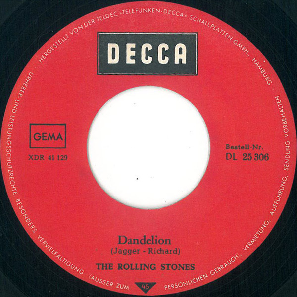 Cover zu The Rolling Stones - We Love You / Dandelion | 1967 | Vinyl | Rock | Germany Schallplatten Ankauf
