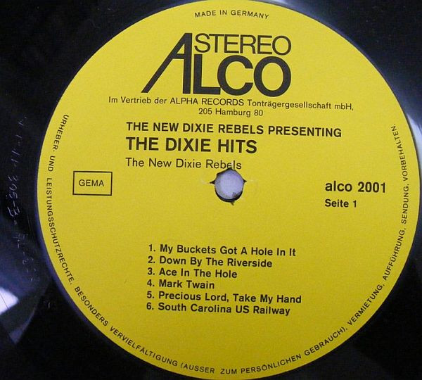 Cover zu The New Dixie Rebels - The Dixie Hits | Vinyl | Jazz | Germany Schallplatten Ankauf