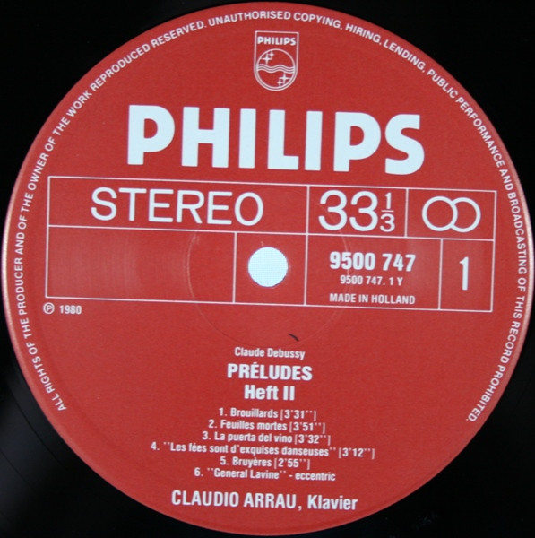 Cover zu Claude Debussy, Claudio Arrau - Préludes Volume 2 | 1980 | Vinyl | Classical | Netherlands Schallplatten Ankauf