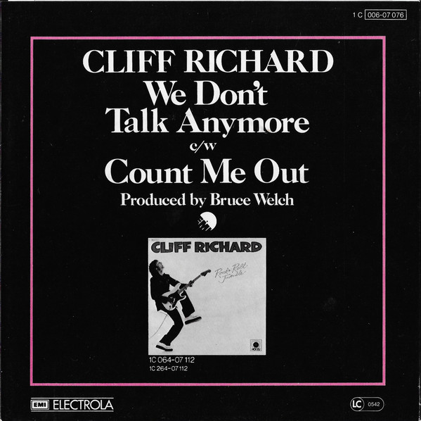 Cover zu Cliff Richard - We Don't Talk Anymore | 1979 | Vinyl | Rock, Pop | Germany Schallplatten Ankauf