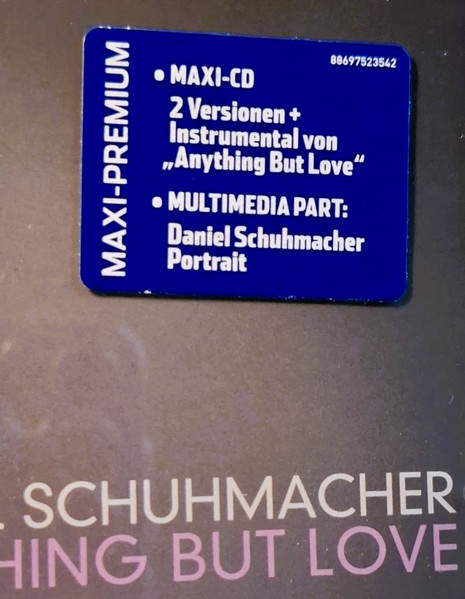 Cover zu Daniel Schuhmacher - Anything But Love | 2009 | Vinyl | Pop | Germany