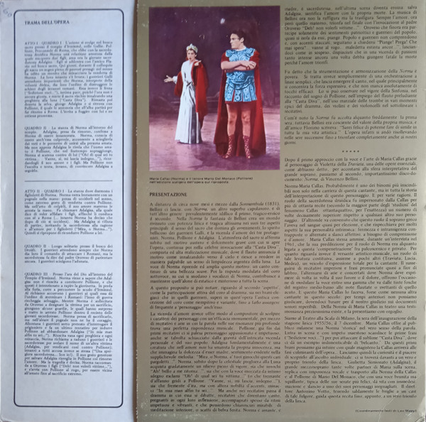 Cover zu Vincenzo Bellini - Maria Callas, Orchestra Del Teatro Alla Scala e Coro Del Teatro Alla Scala, Antonino Votto - Norma (Selezione Dell' Opera) | 1981 | Vinyl, LP | Classical | Italy
