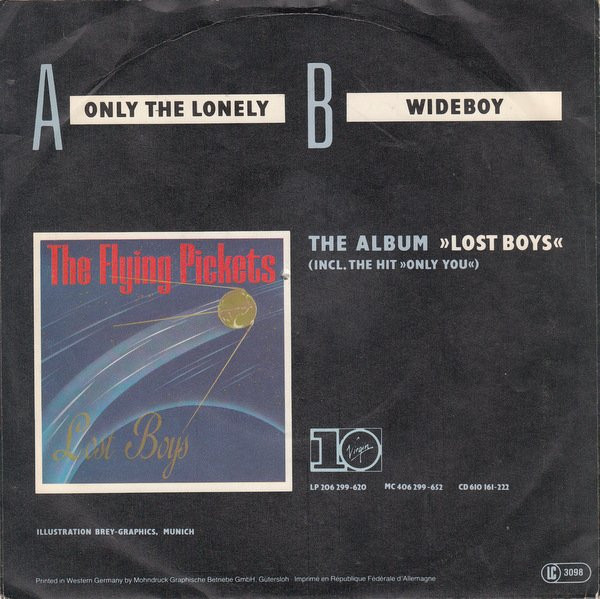 Cover zu The Flying Pickets - Only The Lonely | 1985 | Vinyl | Rock, Pop | Europe Schallplatten Ankauf