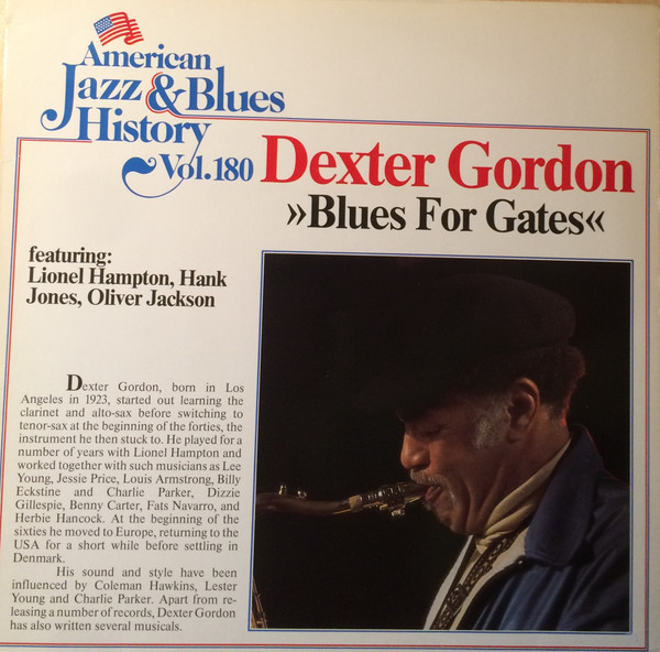 Bild Dexter Gordon Featuring: Lionel Hampton, Hank Jones, Oliver Jackson – Blues For Gates | Vinyl, LP, Album, Stereo, Reissue | Jazz | Germany Schallplatten Ankauf