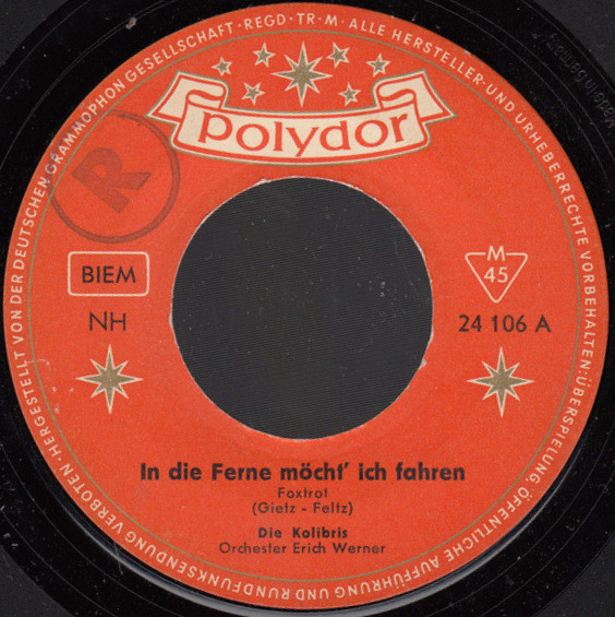 Cover zu Die Kolibris (7) - In Die Ferne Möcht' Ich Fahren | 1959 | Vinyl | Pop | Germany Schallplatten Ankauf