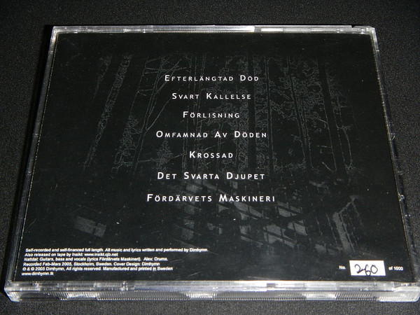Cover zu Dimhymn - Fördärvets Maskineri | 2005 | CD, Album, Limited Edition, Numbered | Rock | Sweden
