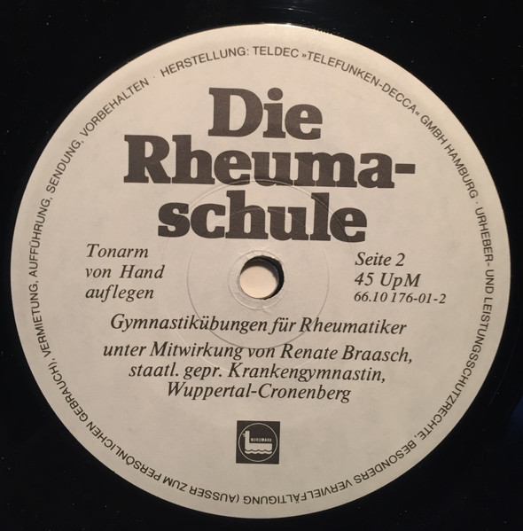 Cover zu Renate Braasch - Die Rheumaschule | Vinyl | Non-Music | Germany