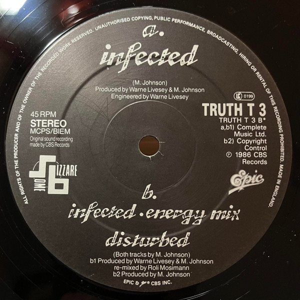 Cover zu The The - Infected | 1986 | Vinyl | Electronic, Rock | UK