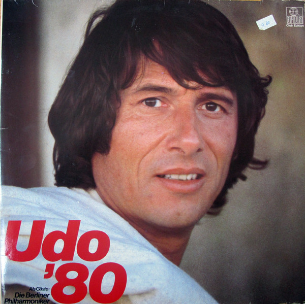 Cover zu Udo Jürgens - Udo '80 | 1980 | Vinyl, LP, Album, Club Edition | Funk / Soul, Pop | Germany