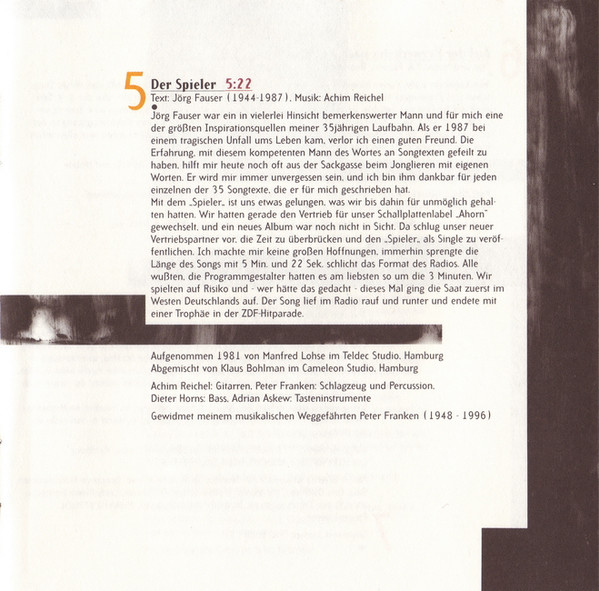Cover zu Achim Reichel - Herz Ist Trumpf - Das Beste Von Achim Reichel | 1997 | Vinyl | Rock | Germany