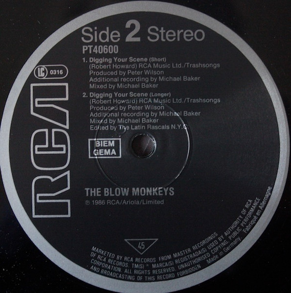 Cover zu The Blow Monkeys - Digging Your Scene | 1986 | 12