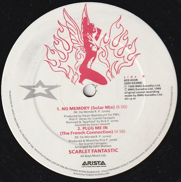 Cover zu Scarlet Fantastic - Plug Me In | 1988 | Vinyl | Electronic | UK Schallplatten Ankauf