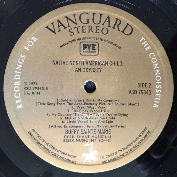 Cover zu Buffy Sainte-Marie - Native North-American Child: An Odyssey | 1974 | Vinyl | Rock | UK