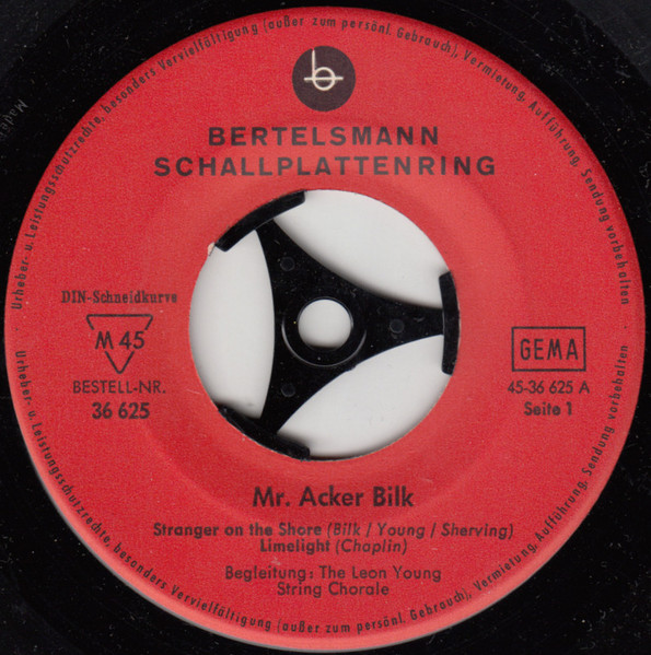 Cover zu Acker Bilk - Mr. Acker Bilk | 1962 | Vinyl | Jazz, Pop | Germany Schallplatten Ankauf