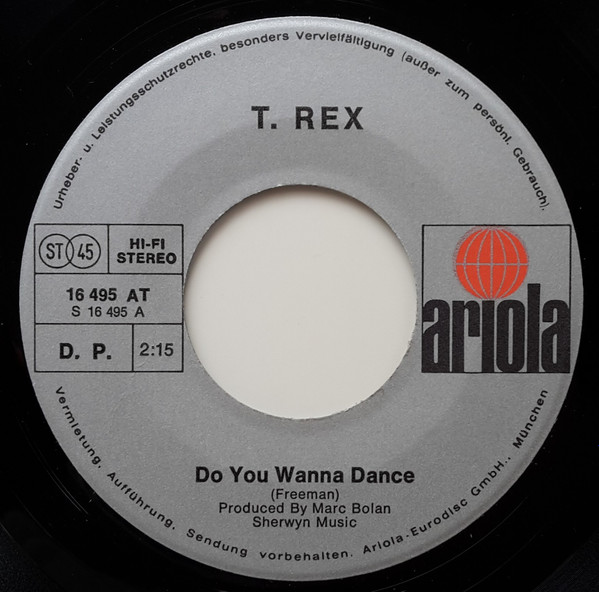 Cover zu T. Rex - Do You Wanna Dance | 1975 | Vinyl, 7