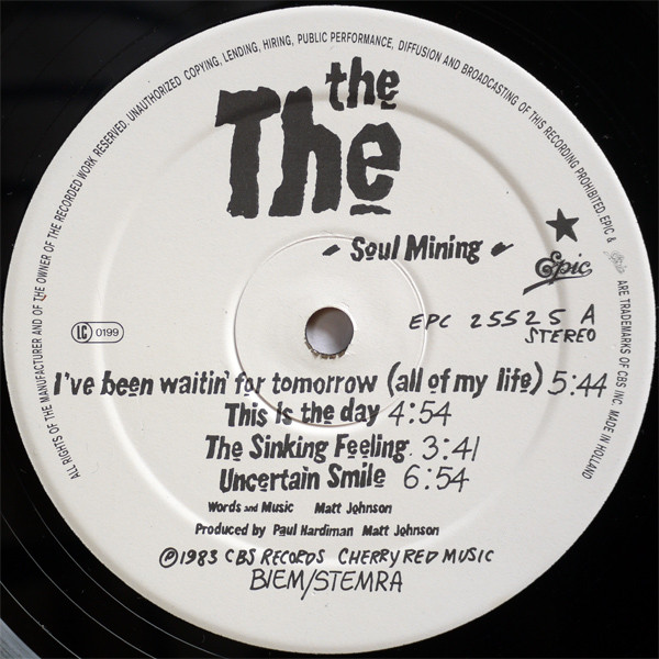 Cover zu The The - Soul Mining | 1983 | Vinyl, LP, Album, Stereo | Electronic, Rock | Europe