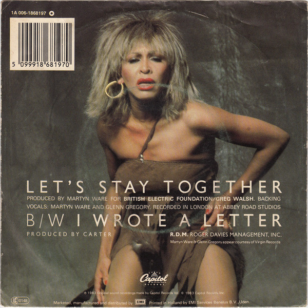 Cover zu Tina Turner - Let's Stay Together | 1983 | Vinyl | Rock, Pop | Europe Schallplatten Ankauf