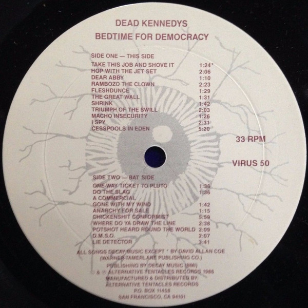 Cover zu Dead Kennedys - Bedtime For Democracy | 1986 | Vinyl | Rock | US