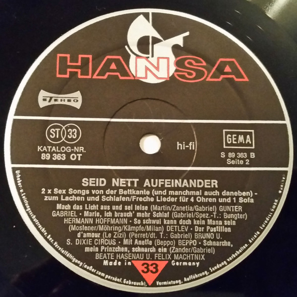 Cover zu Various - Seid Nett Aufeinander! | 1975 | Vinyl | Pop | Germany