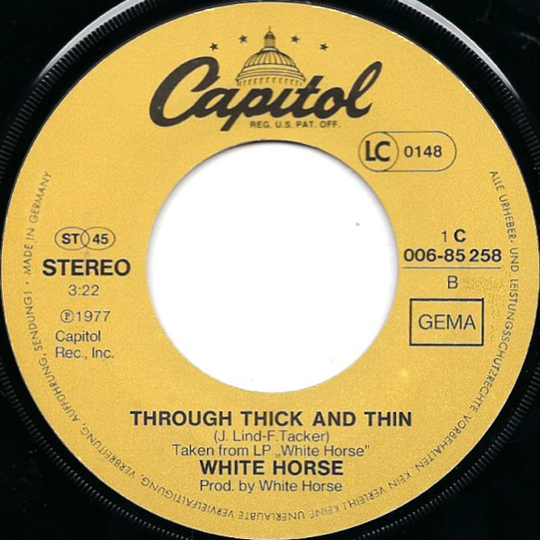 Cover zu White Horse (3) - It Doesn't Take Much / Give It Up | 1977 | Vinyl | Rock | Germany Schallplatten Ankauf