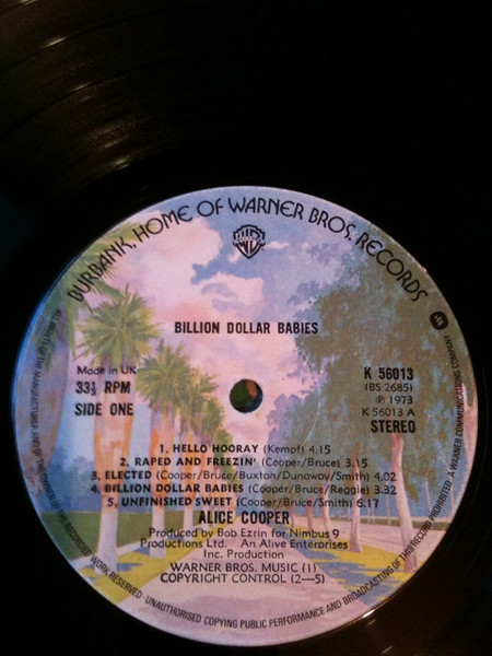 Cover zu Alice Cooper - Billion Dollar Babies | Vinyl | Rock | UK Schallplatten Ankauf