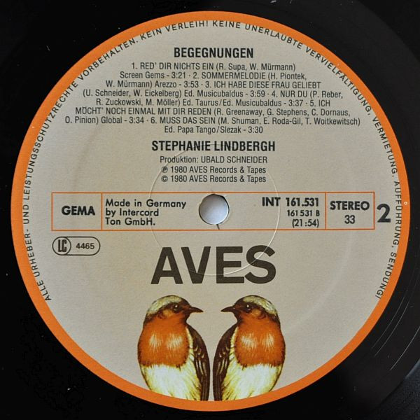 Cover zu Stephanie Lindbergh - Begegnungen | 1980 | Vinyl | Pop | Germany