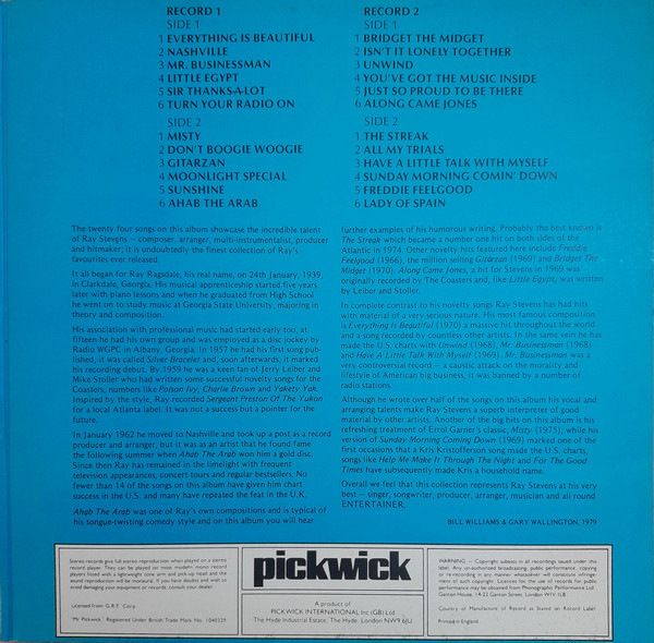 Cover zu Ray Stevens - The Ray Stevens Greatest Hits Collection | 1979 | Vinyl, LP, Compilation | Pop, Folk, World, & Country | UK