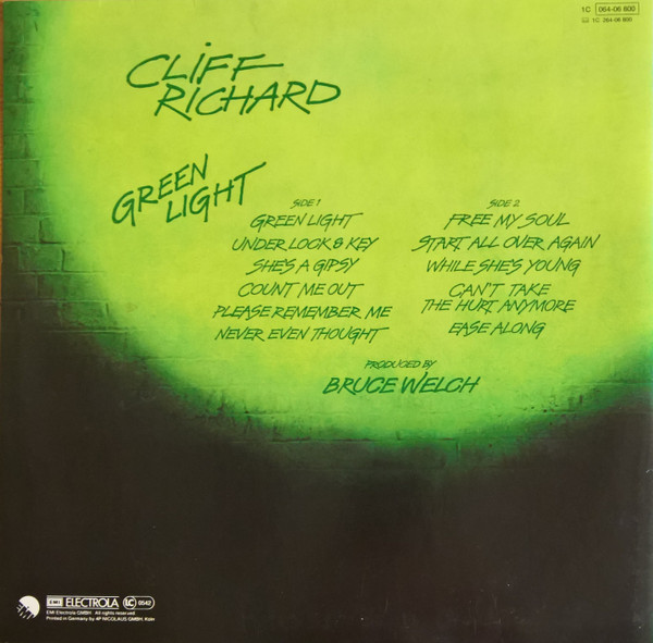 Cover zu Cliff Richard - Green Light | 1978 | Vinyl | Rock, Pop | Germany