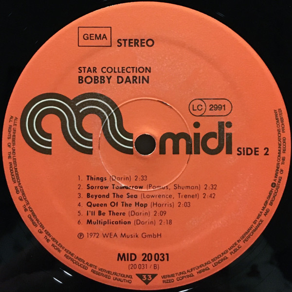 Cover zu Bobby Darin - Star-Collection | Vinyl | Jazz, Rock, Pop, Folk, World, & Country | Germany Schallplatten Ankauf