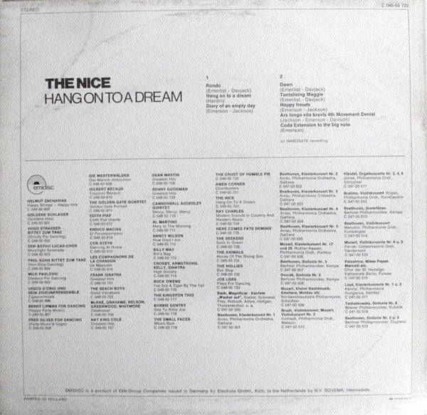 Cover zu The Nice - Hang On To A Dream | Vinyl, LP, Compilation | Rock | Germany Schallplatten Ankauf